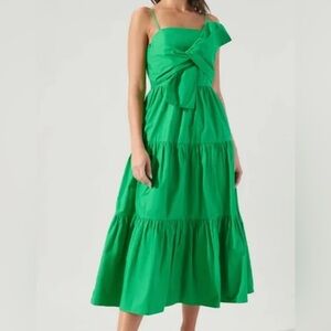 Sugar Lips Poplin Tie Front Dress